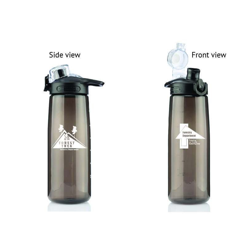 Forest Titan Water Bottle - BLACK